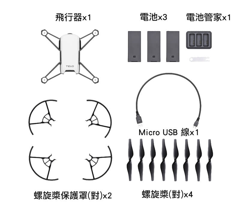 Ryze 特洛Tello 迷你無人機-暢飛套裝